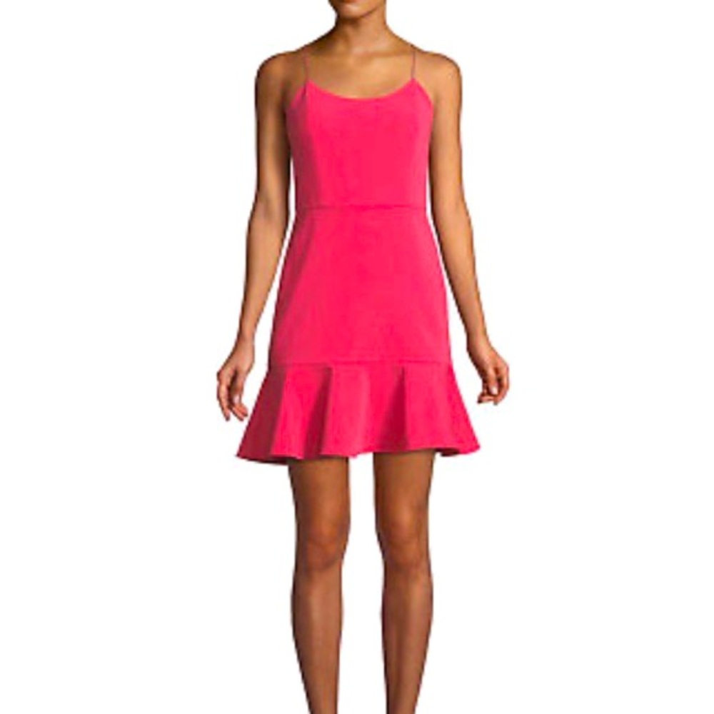 Alice + Olivia Andalasia Fit & Flare Pink Mini Dress 8